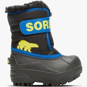 Sorel Snow Commander Boots, Toddler 5c Black/Super Blue
